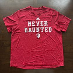 University of Indiana Never Daunted Adidas Tee