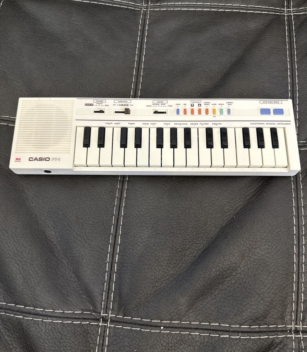 CASIO PT-1 Vintage Synthesizer Keyboard (29 Key) Tested WORKING See Description