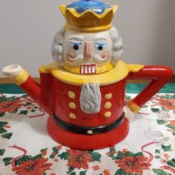 Vintage Ceramic Nutcracker Teapot