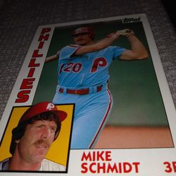 Topps 1984 Jumbo Card Mike Schmidt