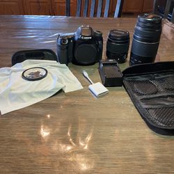 Canon Camera With Lenses 