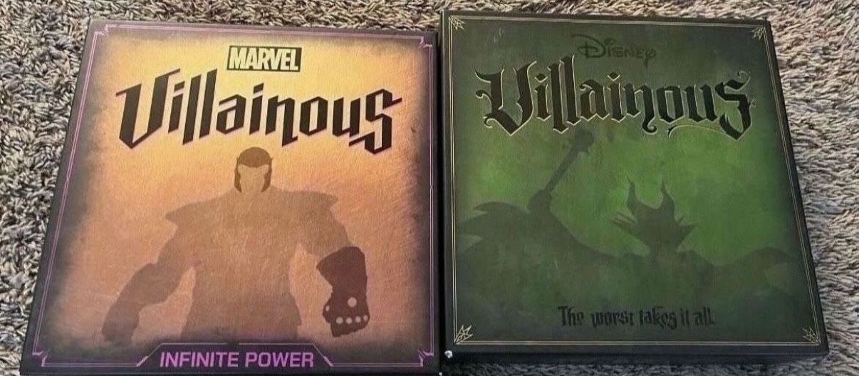 Disney Villainous And Marvel Villainous Board Game Set