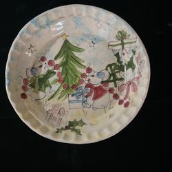 Antique Christmas Dish