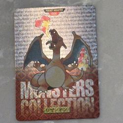 Carddass BANDAI NINTENDO 1996 Charizard Red Prism Holo Pokemon Card Japanese