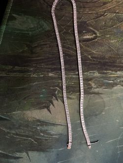 Tennis Necklace 925 Princess Cut