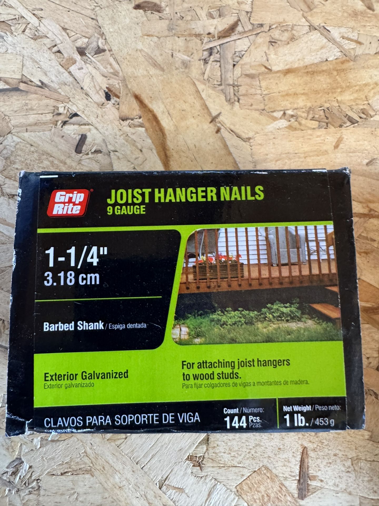 Joist Hanger Nails 1-1/4”, 9 Gauge, Exterior Galvanized
