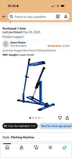 Louisville Slugger Pitching Machine (blue)