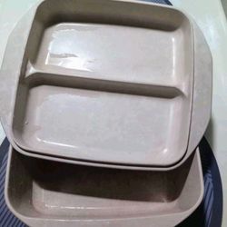 Set Of Vintage Anchor Hocking Bakeware ( 2 ) 