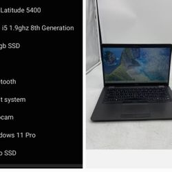 [ Pc Laptop ]

Dell Latitude 5400

Intel i5 1.9ghz 8th Generation

256gb SSD
Webcam

Windows 11 Pro

16gb SSD [ Clean Reset Charger Included ]
