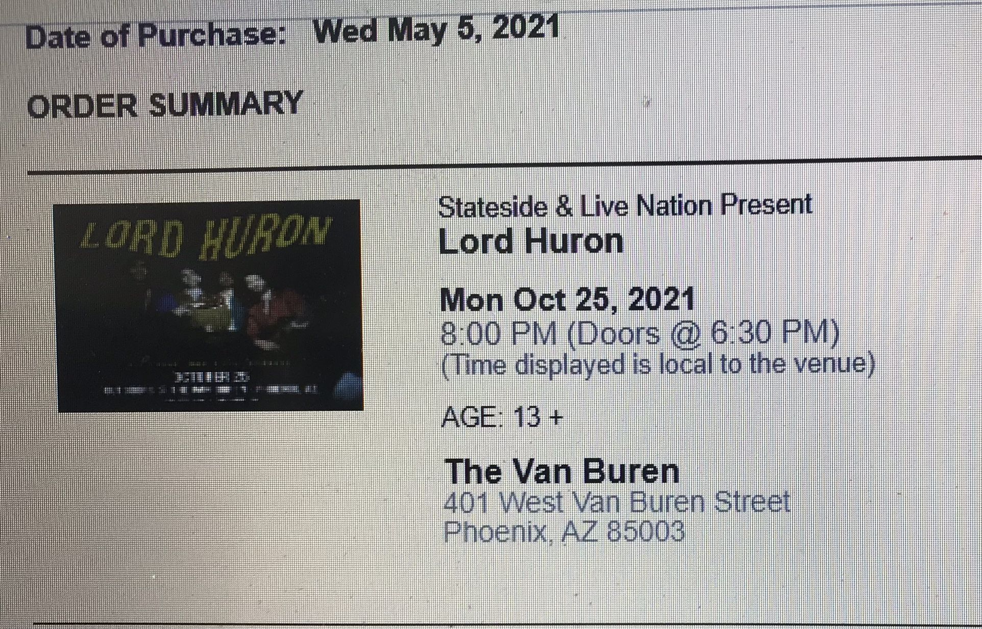 Lord Huron Tickets