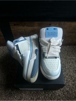 Amiri light blue and white shoes