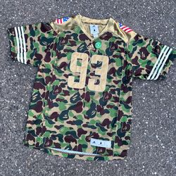 Bape x Adidas jersey brand new size large men’s with Stockx authentification