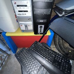 HP&Dell PC, parts, comes with keyboards,shoot me a price,(DONT KNOW IF THEY WORK)