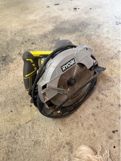 Ryobi saw 7-1/4” corded w laser sight