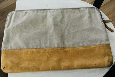 Hearth & Hand Leather Laptop Case 16” x 11” 