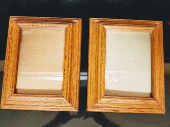 Pair of 8x10 wood photo frames