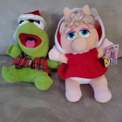 Christmas Piggy And Kermit 