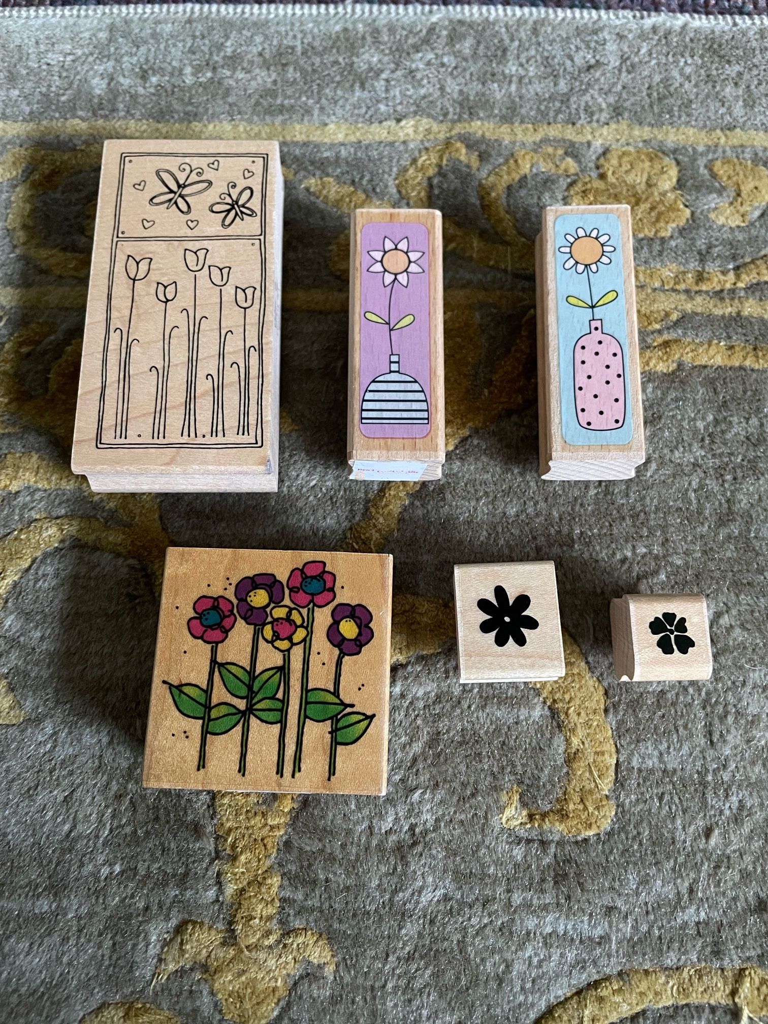 Flower Rubber Stamps