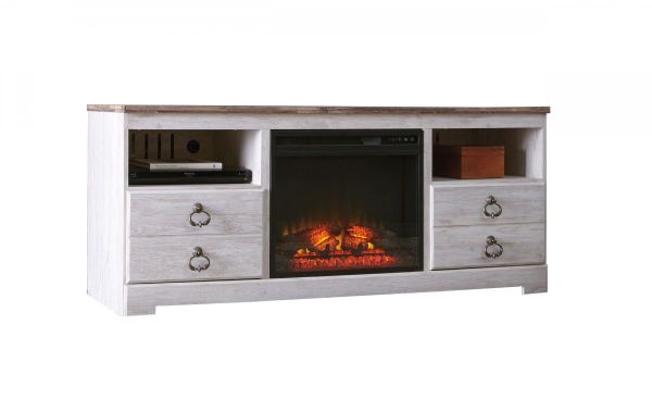 Ashley Willowton Tv Stand W Electric Fireplace For Sale In Wichita
