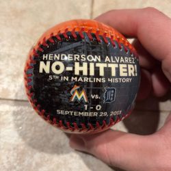 Henderson Alvarez 2013 No Hitter Gloss Souvenir 