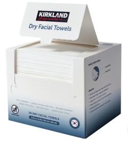 Kirkland Dry Facial Towels 200 Ct
