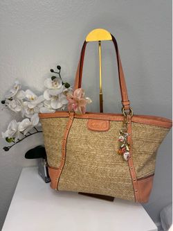Coach Straw Tote Bag