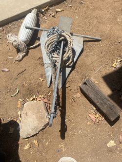 Marine anchor and chain