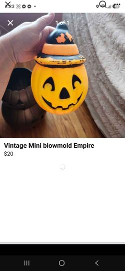 Vintage Blowmold Pumpkin