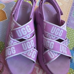 ugg la cloud sandals Pink Wildflowers Logo 1110090