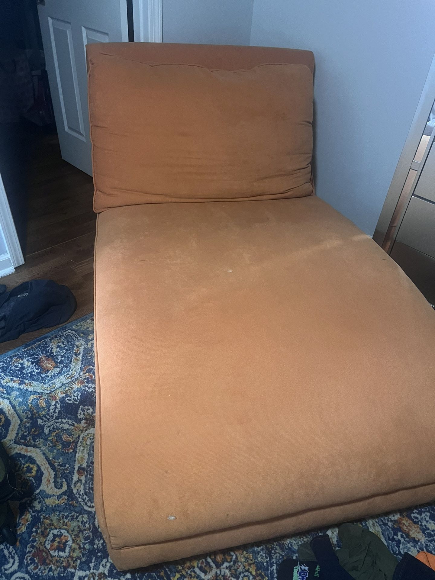 Orange Chaise Lounge
