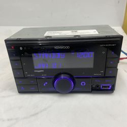 Kenwood DPX305MBT Double DIN in-Dash Digital Media Receiver with Bluetooth (Does not Play CDs) | Mechless Car Stereo Receiver | Amazon Alexa Ready - B