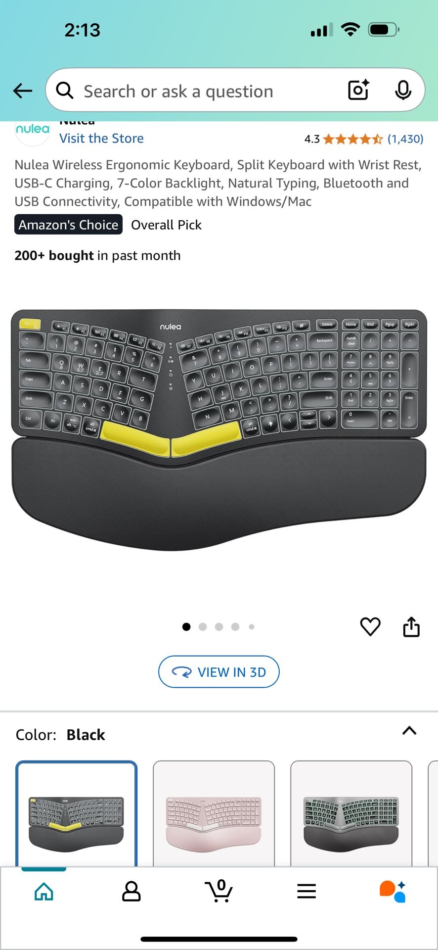 Bluetooth Wireless Ergonomic Keyboard - BRAND NEW