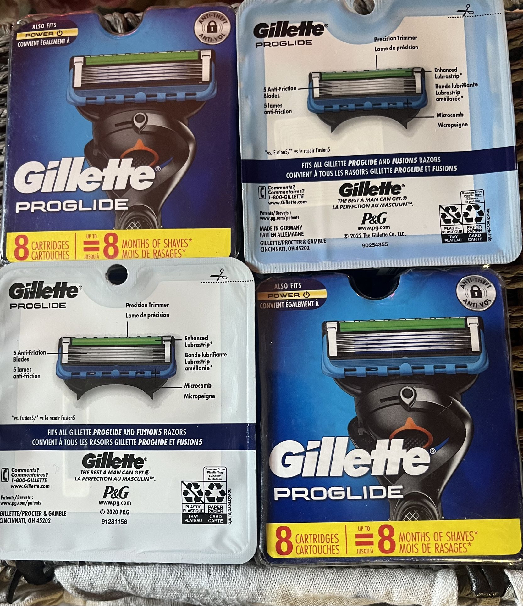 Gillette Proglide Razors 4X8 Packs