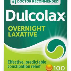 Dulcolax Stimulant Laxative Tablets, Predictable & Effective Constipation Relief, Relieves Straining & Bloating, Bisacodyl 5 mg, 100 Count