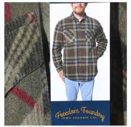 Freedom Foundry Men's Plaid Fleece Shirt