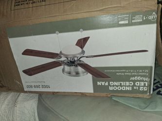 52-Inch Indoor Hugger LED Ceiling Fan