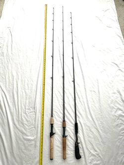 Like new preowned 6ft to 5.6ft bait, caster fishing rods
