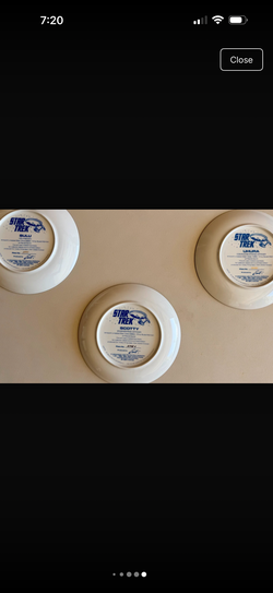Original Star Trek series porcelain collector plates