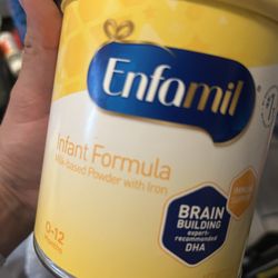 Enfamil Formula 12 oz 7 cans total