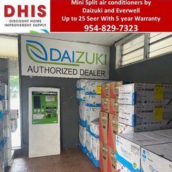 Mini Split Air Conditioners By Daizuki and Everwell Available with Heat Pump Up to 25 Seer