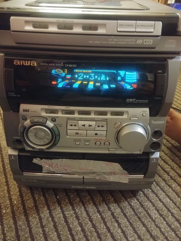 AIWA digital audio system CXNA707 plus speakers+remote control for