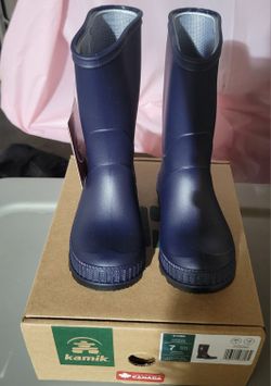 Navy Blue Kamik Rainboots size 7 Toddler- NEW