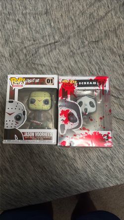 Ghost face and Jason Funko