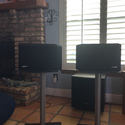 Bose 201  With Speaker Stands