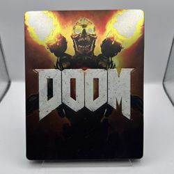 Doom 2016 Steelbook & Disc  W Original Case XBOX ONE
