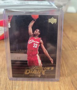 2003 03-04 Upper Deck LeBron's Diary LeBron James Rookie RC #LJ15, Slam Dunk