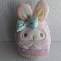 My Melody Pastel Easter Egg Plush Coin Pouch Sanrio
