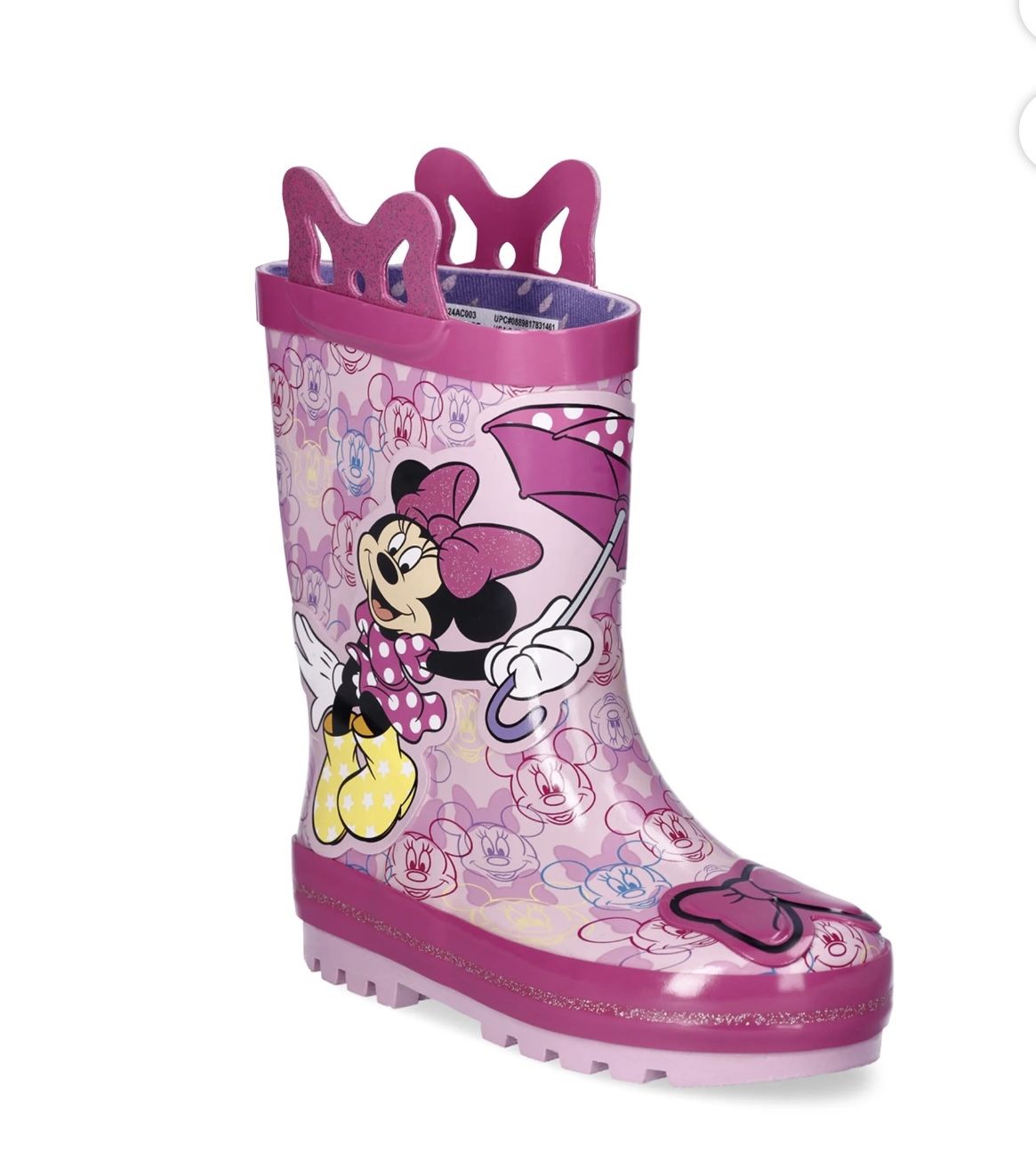 Minnie Mouse Rain Booys Size 5-6