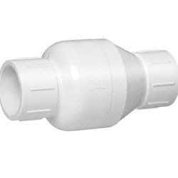 Homewerks VCK-P40-E8B VCKP40E8B in-Line Check Valve, 2 Inch, White