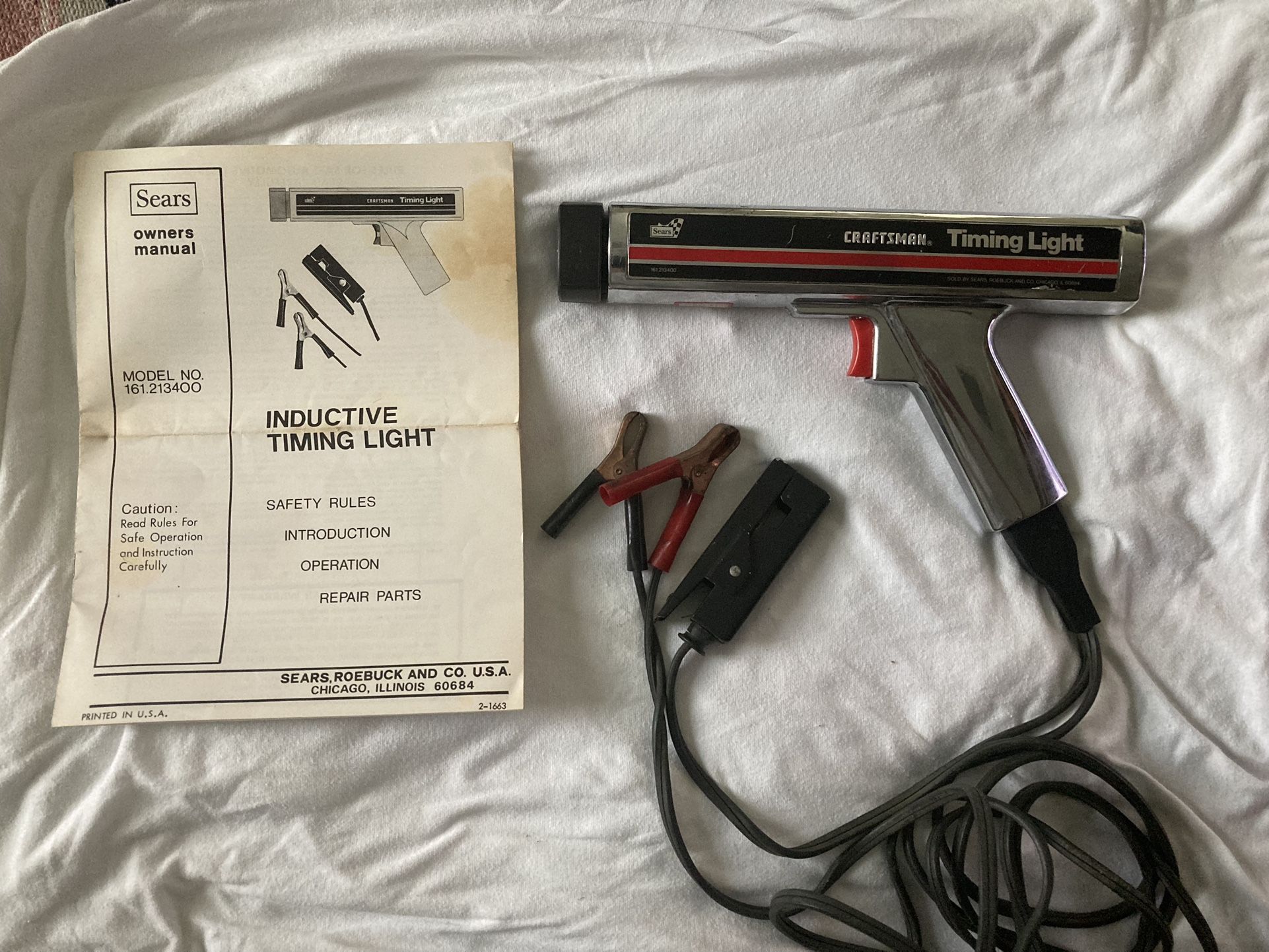 Sears,Roebuck & Co. Automotive Inductive Timing Light